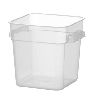 Pojemnik na żywność z podziałką HENDI 3,8L 190x190x(H)180mm