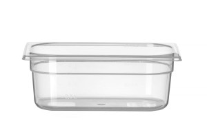 Pojemnik GN 1/4 z polipropylenu HENDI Profi Line GN 1/4 2,8L transparentny 265x162x(H)100mm
