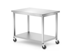 Stół jezdny z półką - skręcany HENDI Kitchen Line 1000x700x850 mm 1000x700x(H)850mm