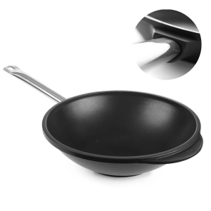 Wok Patelnia Titanium Professional z odlewu aluminium HENDI320x(H)100mm