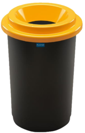Żółty kosz do segregacji ECOBIN 50 L