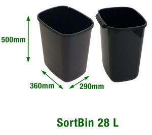 SORTBIN 28L pojemnik do kosza