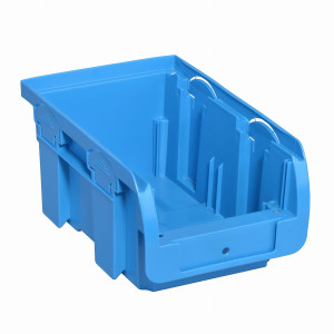 Niebieski pojemnik magazynowy Compact nr 2 - 160x102x75 mm