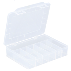 Mały organizer z 7 przegrodami 180x150x40 mm