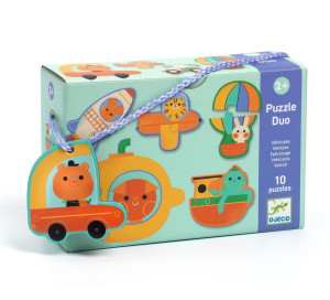 Puzzle duo POJAZDY Djeco