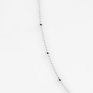 ANIA KRUK CHOKER Z KULECZKAMI; SREBRNY