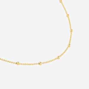 Ania Kruk NASZYJNIK CHOKER Z KULECZKAMI SREBRNY POZŁACANY