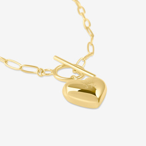 ANIA KRUK CHOKER Z SERCEM; POZŁACANY