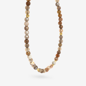 ANIA KRUK CHOKER Z AGAT BOTSWANA; SREBRNY POZŁACANY