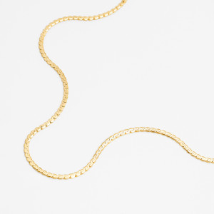 ANIA KRUK Choker żmijka 2 mm; serpentyna, srebrny pozłacany