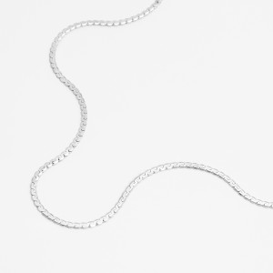 ANIA KRUK Choker żmijka 2 mm; serpentyna, srebrny