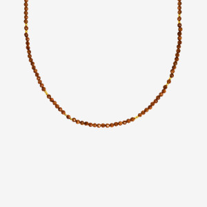 ANIA KRUK Choker z piasku pustyni; srebrny pozłacany