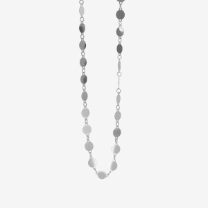 ANIA KRUK Choker z blaszek; srebrny