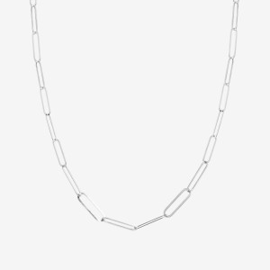 ANIA KRUK Łańcuszek z ogniwami 1,5 cm; srebrny