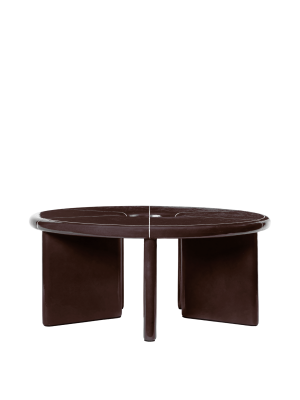 FERM LIVING stolik kawowy DEYA Ø80 chestnut brown