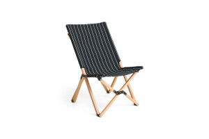 HAY fotel składany OUTDOOR MARKET CHAIR-BLACK WITH BEIGE STRIPE
