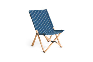 HAY fotel składany OUTDOOR MARKET CHAIR-BLUE WITH BEIGE STRIPE