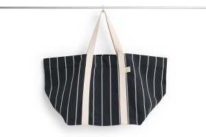 HAY torba piknikowa OUTDOOR MARKET PICNIC BAG-MEDIUM-BLACK WITH BEIGE STRIPE