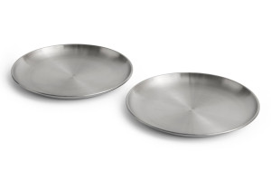 HAY talerz stalowy OUTDOOR MARKET STEEL PLATE-SET OF 2-LARGE (2 szt.)