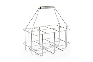 HAY stojak na butelki OUTDOOR MARKET BOTTLE CARRIER-MEDIUM-STAINLESS STEEL