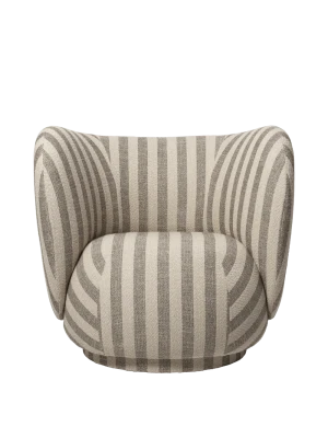 FERM LIVING fotel RICO Louisiana piaskowy | off-white