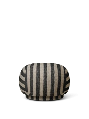 FERM LIVING puf RICO Louisiana piaskowy | czarny