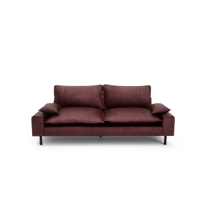 Sofa 2-osobowa AVENTINE - Burgundowa