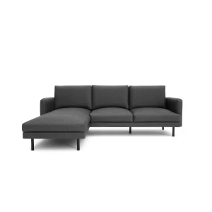 Narożna lewostronna sofa 4-osobowa BRERA - ciemnoszara