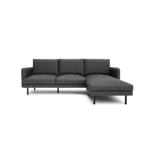 Narożna prawostronna sofa 4-osobowa BRERA - ciemnoszara