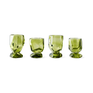 HK LIVING zestaw 4 kieliszków do wina EMERALD