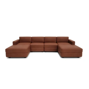 Sofa modułowa GRACIA - w kształcie litery U 180 x 320 x 180 cm - Terakota