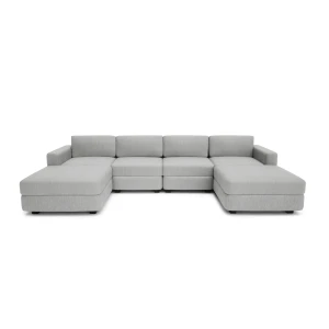 Sofa modułowa GRACIA - w kształcie litery U 180 x 320 x 180 cm - szara