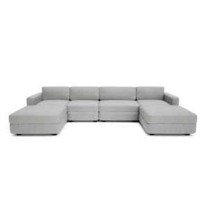 Sofa modułowa GRACIA - w kształcie litery U 180 x 340 x 180 cm - szara