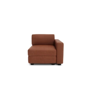 Sofa modułowa GRACIA - moduł końcowy - terakota