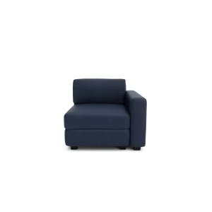 Sofa modułowa GRACIA - moduł końcowy - ciemnoniebieski