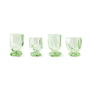 HK LIVING zestaw 4 kieliszków do wina PERIDOT