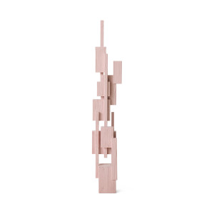 HK LIVING rzeźba drewniana 160 cm SKYSCRAPER, soft pink