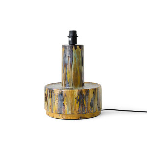 HK LIVING ceramiczna podstawa lampy, REACTIVE GREEN