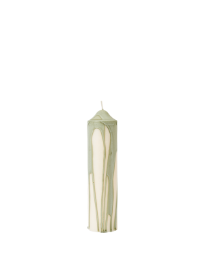 FERM LIVING świeca DRYP tea green S