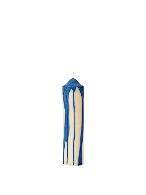 FERM LIVING świeca DRYP deep blue S