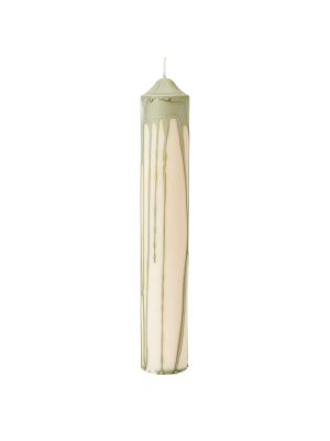 FERM LIVING świeca DRYP tea green L