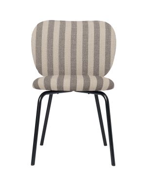 FERM LIVING krzesło RICO Louisiana – sand/off-white/black