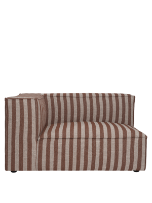 FERM LIVING moduł z lewym podłokietnikiem CATENA L400 Louisiana – sand/chocolate