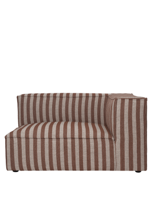 FERM LIVING moduł sofy z prawym podłokietnikiem CATENA L401 Louisiana – sand/chocolate