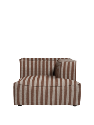 FERM LIVING sofa z leżanką prawą CATENA L601 Louisiana – sand/chocolate