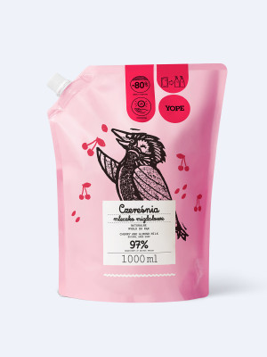 Refill naturalnego mydła do rąk Czereśnia i mleczko migdałowe