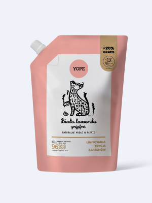 Refill naturalnego mydła do rąk Biała Lawenda & grejpfrut