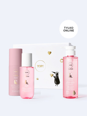 Zestaw do pielęgnacji ciała myBODY PEPTIDE RENEW Pink Sugar w pudełku prezentowym