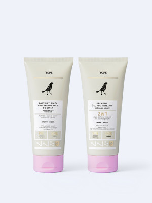 Zestaw Creamy amber - żel pod prysznic + balsam do ciała