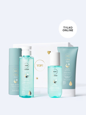Zestaw do pielęgnacji ciała myBODY hyalu hydrate Blue coconut w pudełku prezentowym